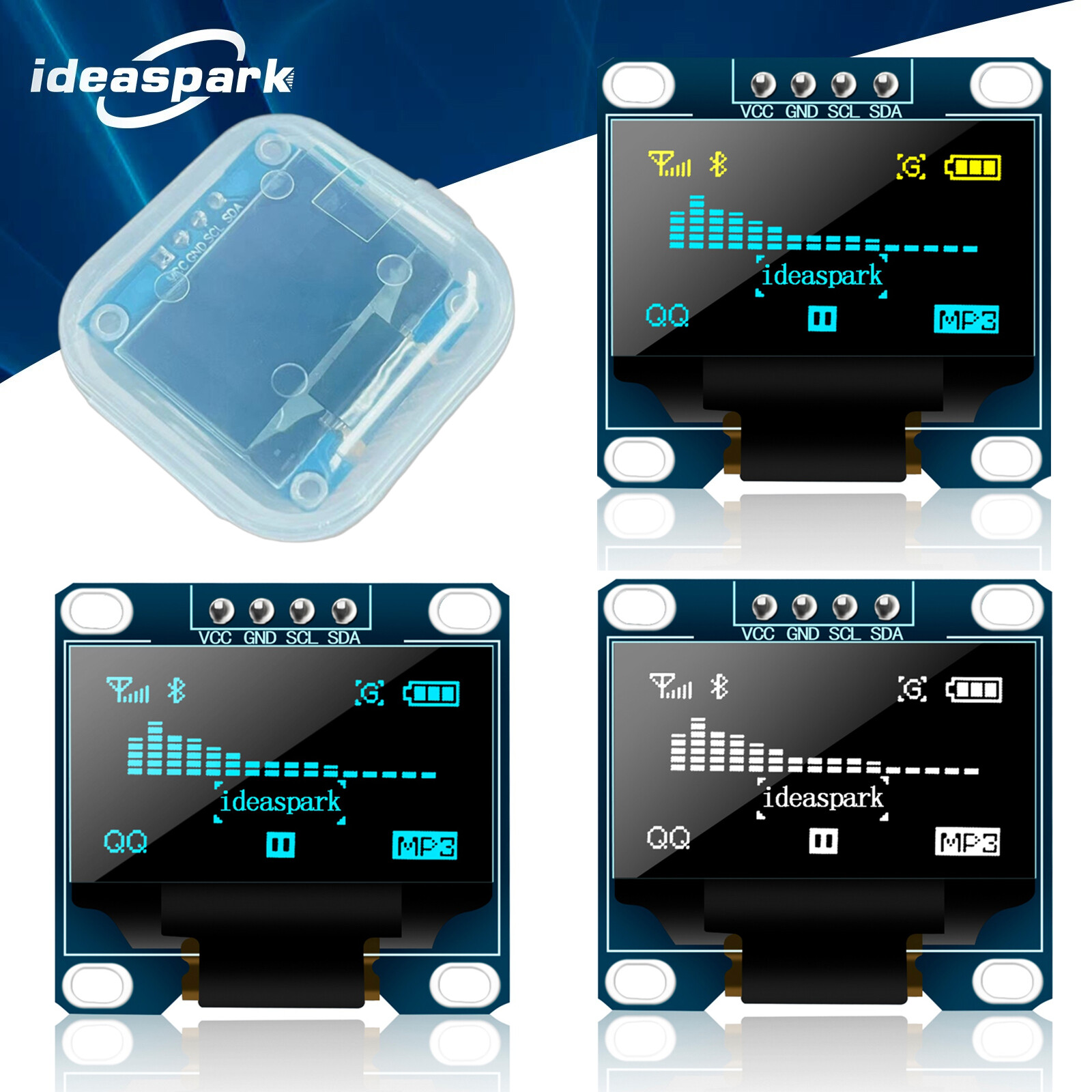0.96" OLED SSD1306 I2C IIC SPI Serial 128X64 LCD Display Yellow Blue White LCD