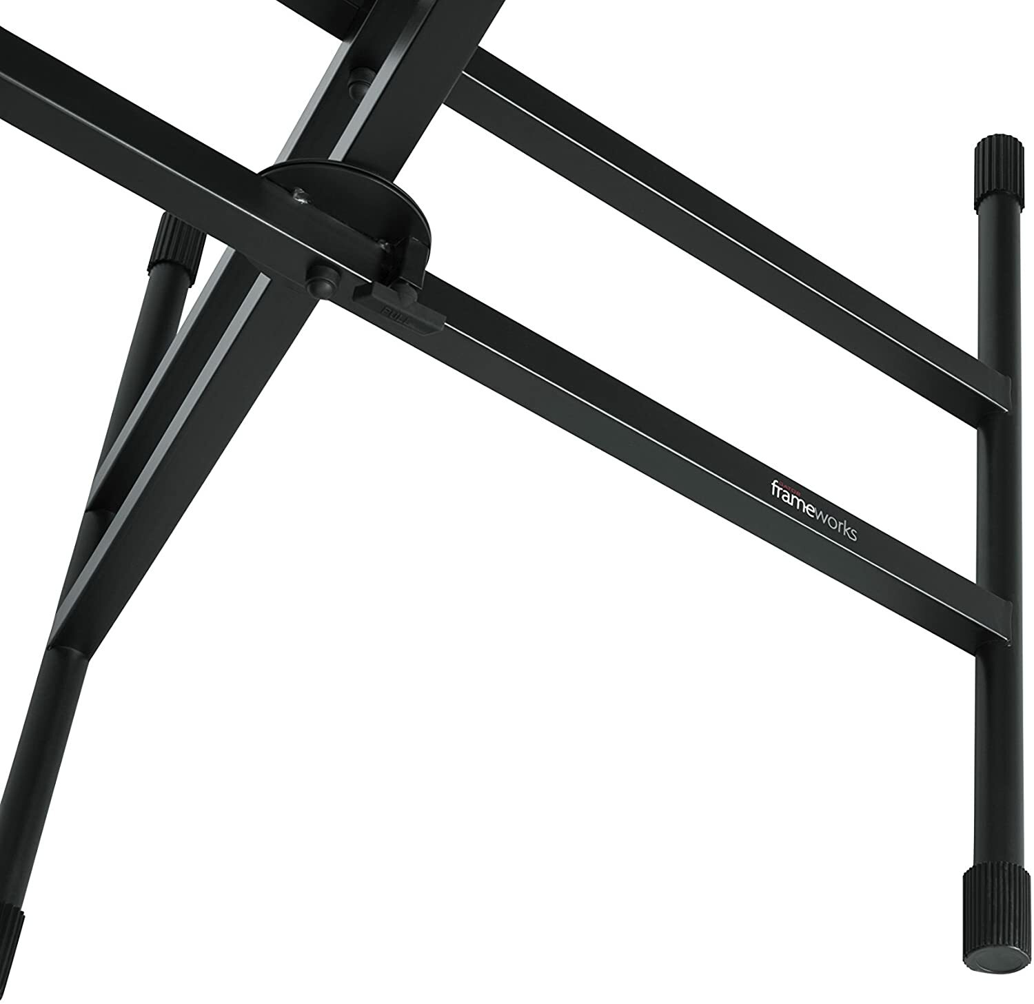 Gator Frameworks Deluxe Two Tier X-Style Keyboard Stand with Adjustable Height