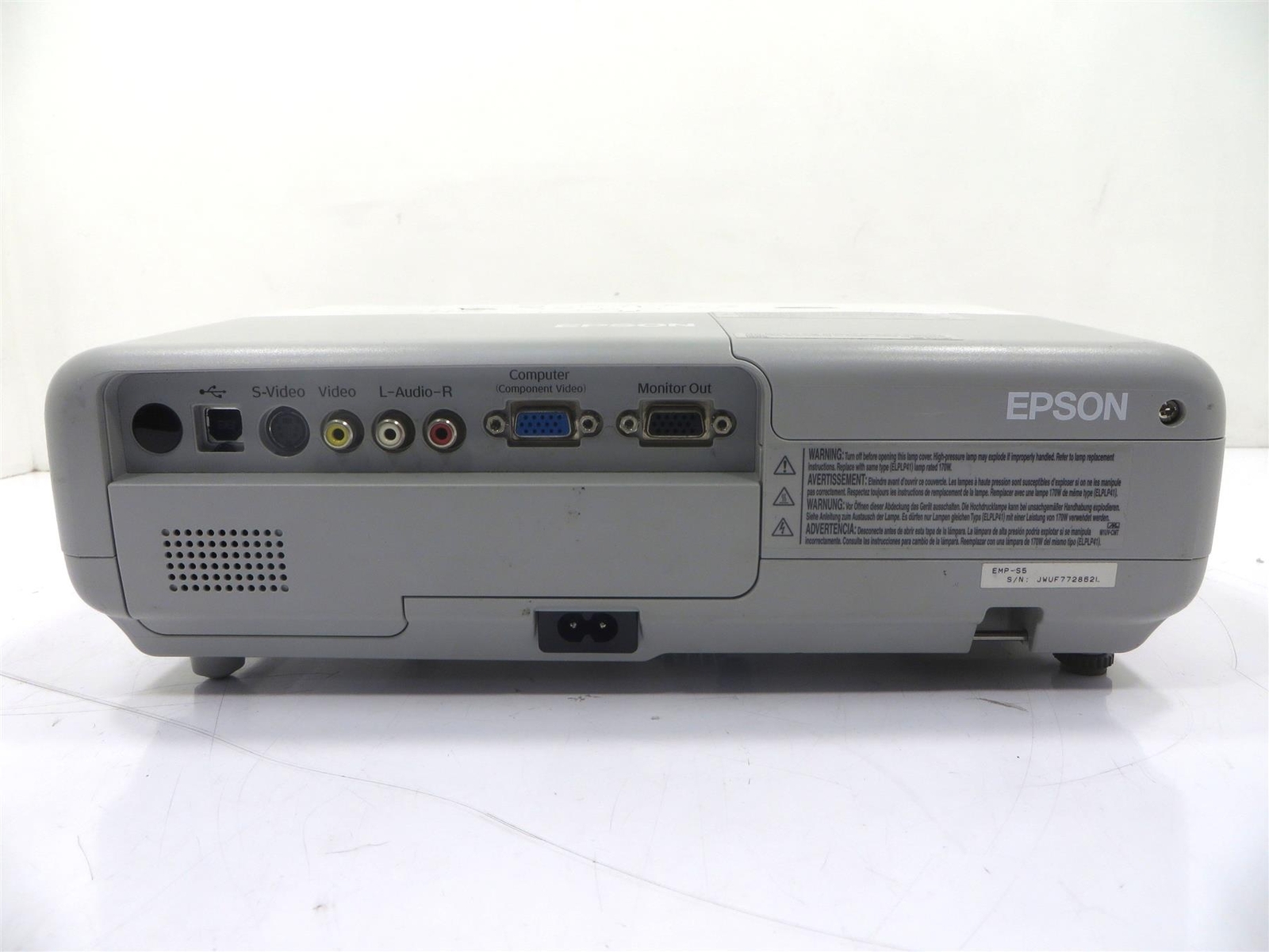 Epson PowerLite S5 EMP-S5 3LCD Projector - Lamp Hours: 200Hrs