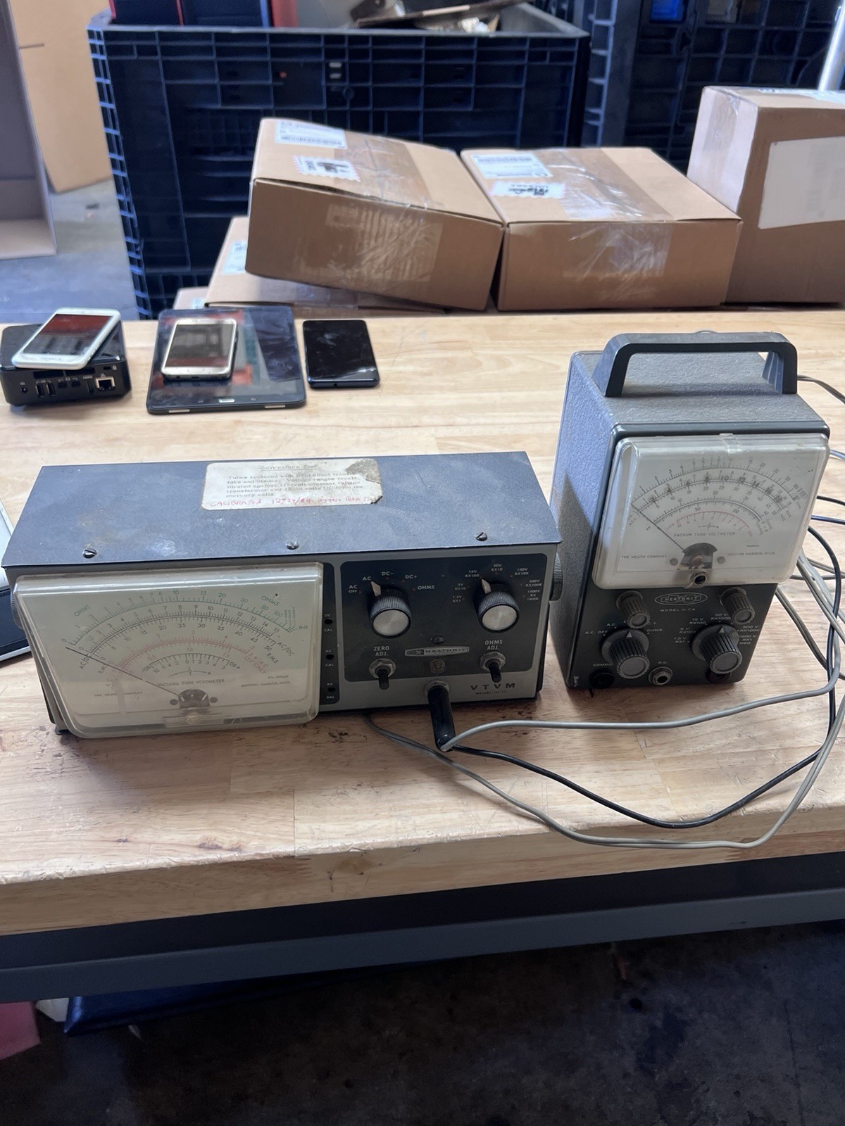 Heathkit IM-13 VTVM Tested Working Vacuum Tube Voltmeter & V 7A UNTESTED