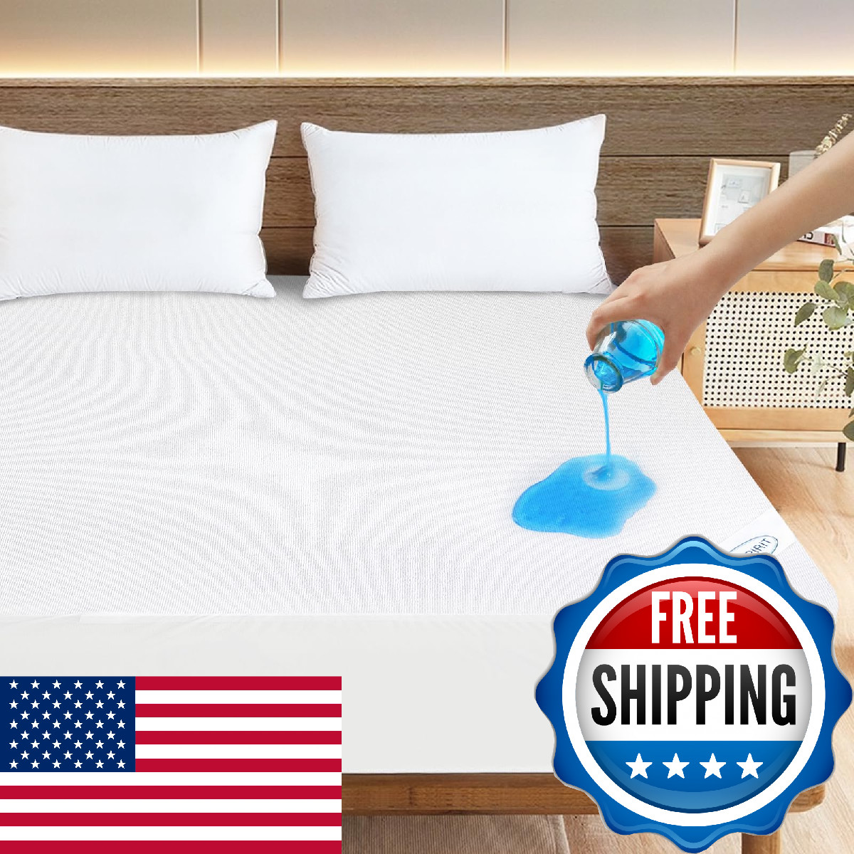 Twin Mattress Protector Waterproof Soft & Breathable Terry, Noiseless Twin Mattr