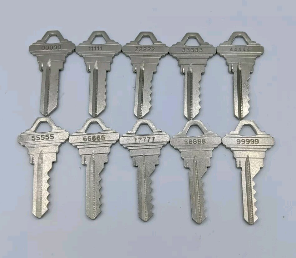 Schlage "SC1" Depth Keys number 0 -9