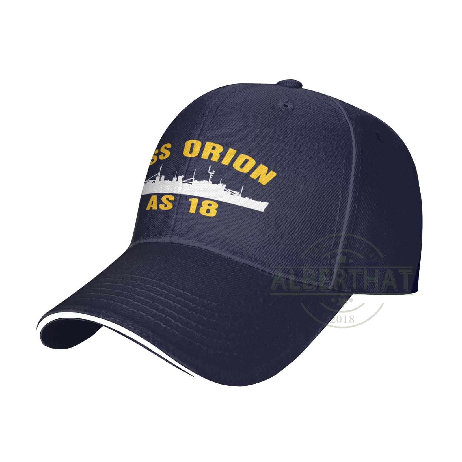 Uss Orion As-18 Men'S Baseball Cap Adjustable Snapback Hats Unisex Dad Hat