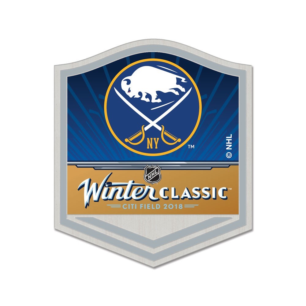 BUFFALO SABRES 2018 WINTER CLASSIC CITI FIELD COLLECTOR PIN BRAND NEW WINCRAFT