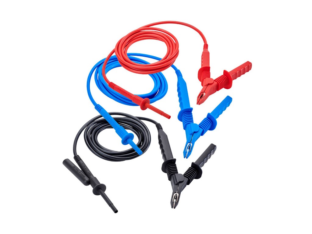 AEMC 2151.32 - Lead Set of 3, 25 ft 5kV Safety Leads w/Clips