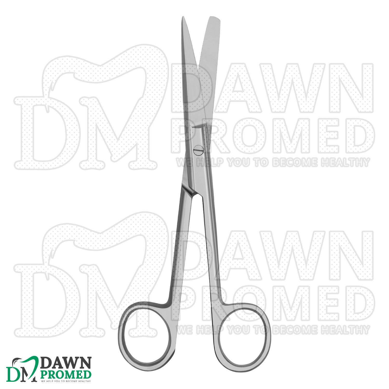 Operating Scissors 5.5" Straight Sharp Blunt Round Pattern Surgical Instruments