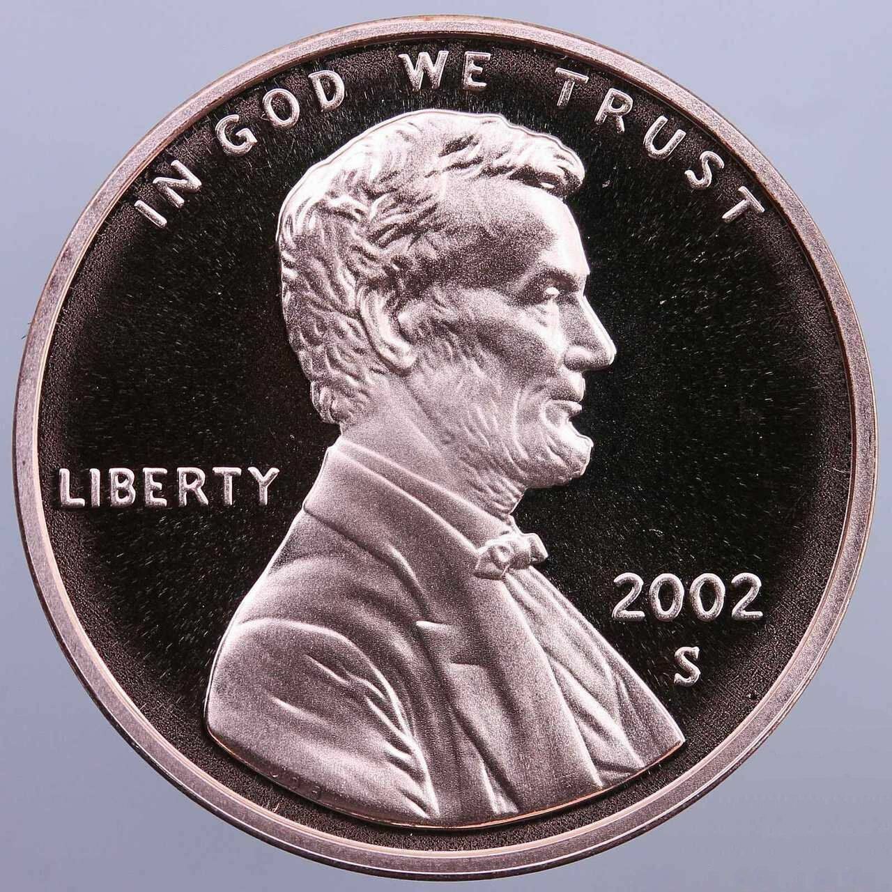 2002 S Lincoln Memorial Cent Gem Deep Cameo PROOF Penny US Mint Coin