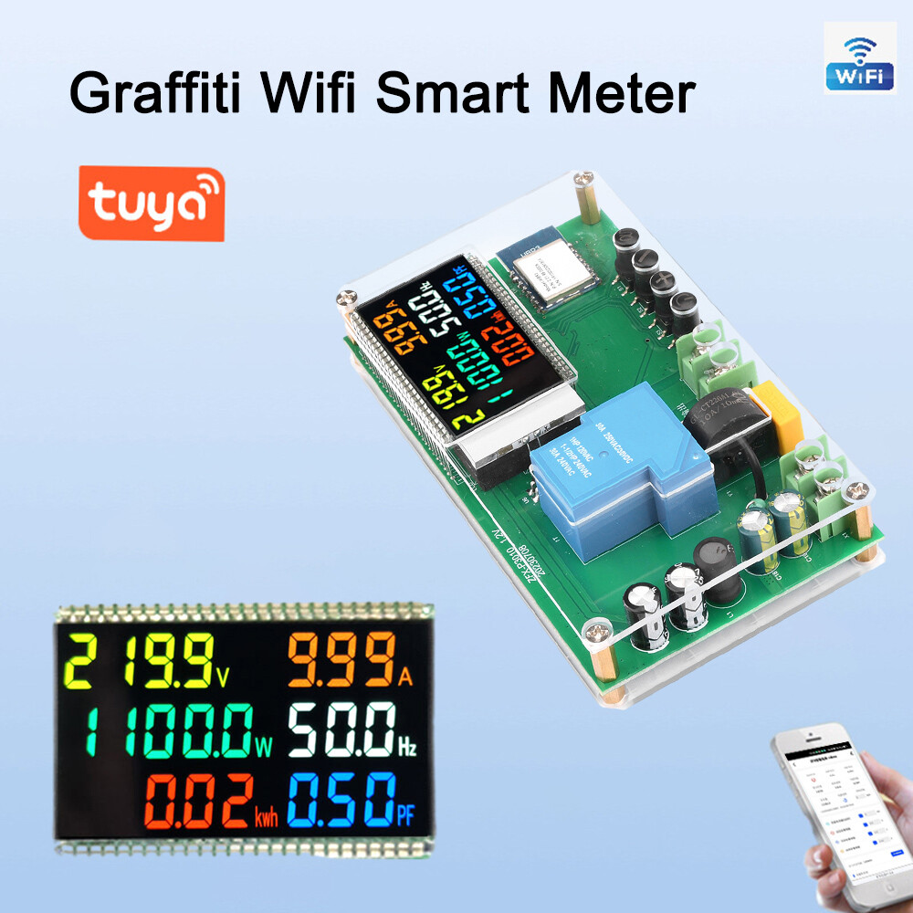 Tuya WiFi Smart Voltage Current Power Meter Monitor 220V Over Voltage Protection