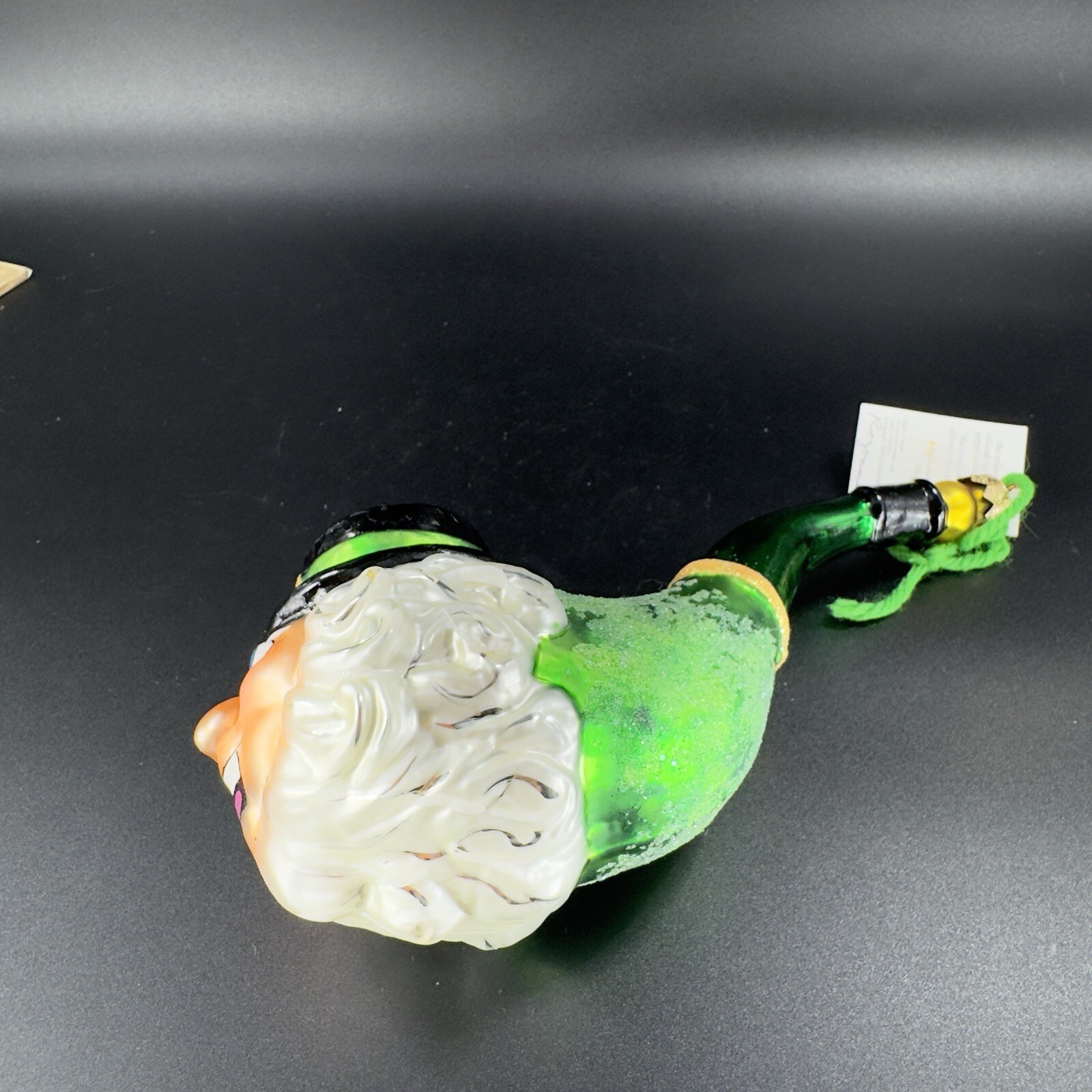 Christopher Radko Lucky Pipe Ornament Leprechaun Irish St Patricks W Sticker