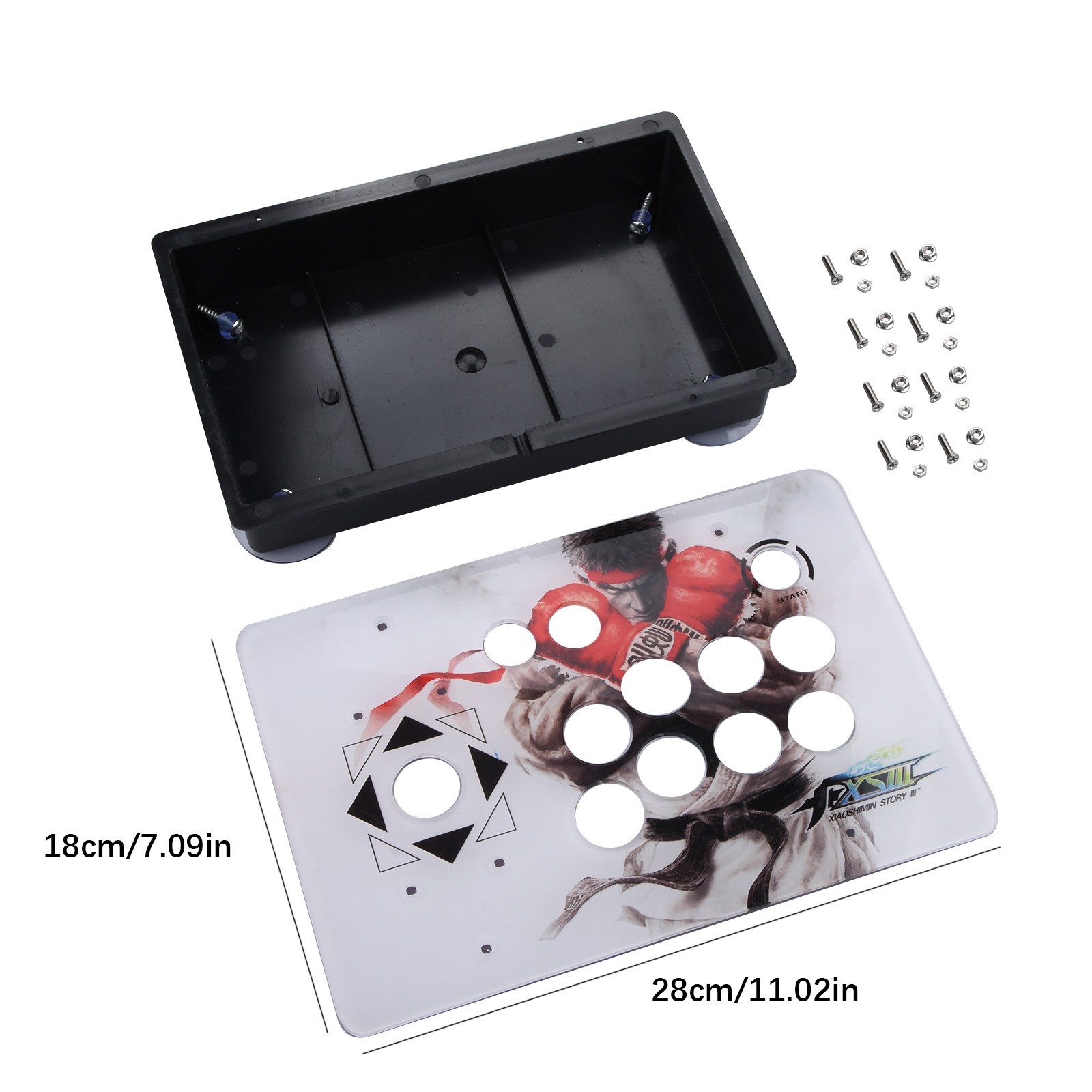 Arcade Joystick Acrylic Panel and Case DIY Game PC Rocker Joystick for Arcade pp