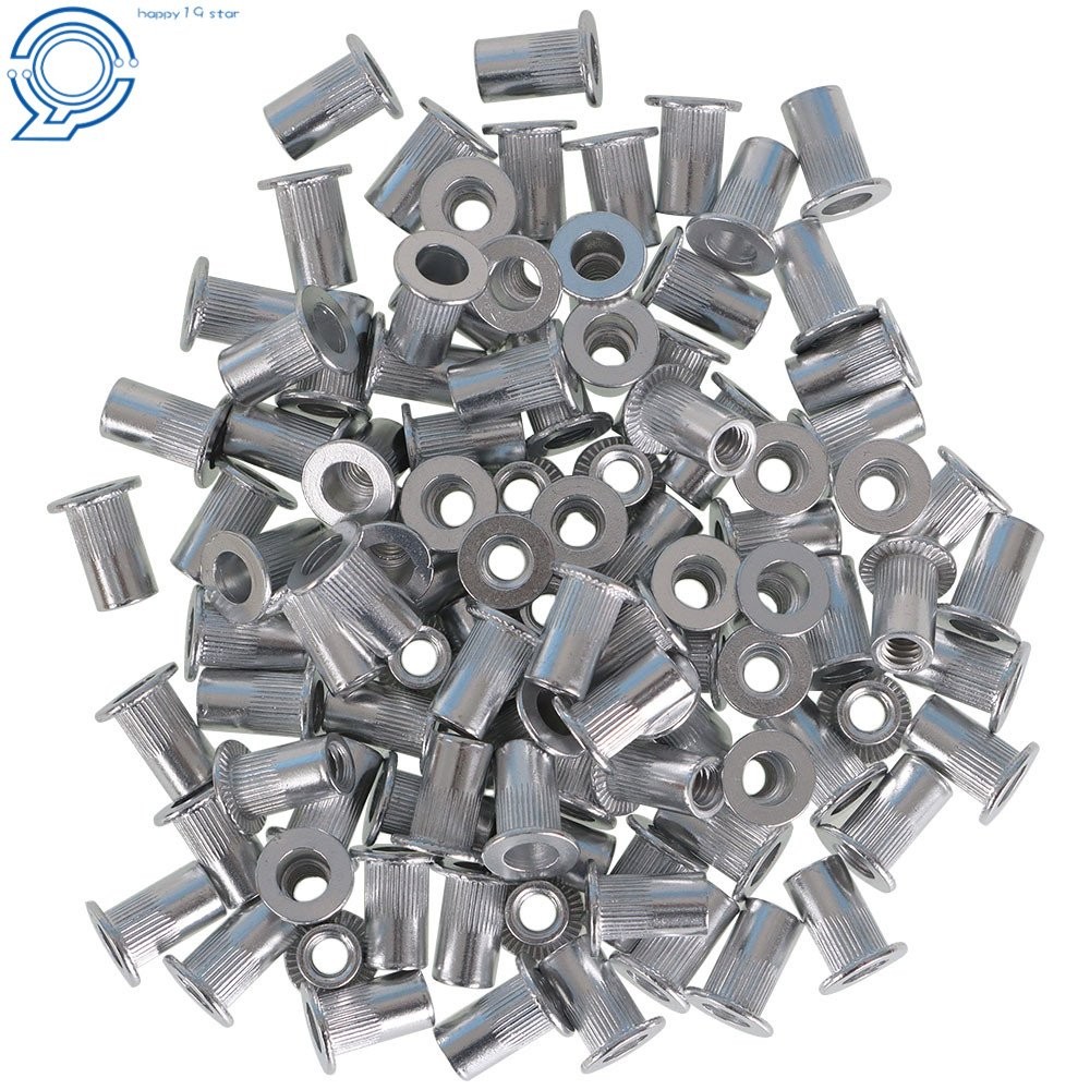 8 - 32 Aluminum Flange Nutserts Rivet Nut Rivnut Nutsert 100 Pack