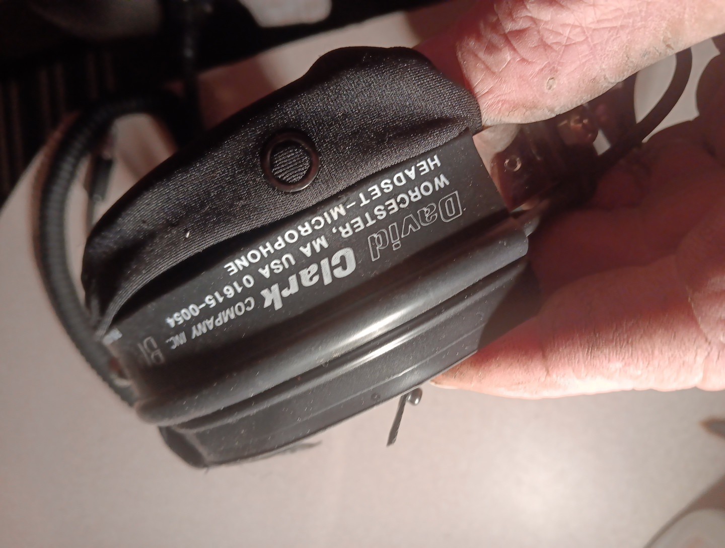 David Clark Aviation Headphones w/mic.
