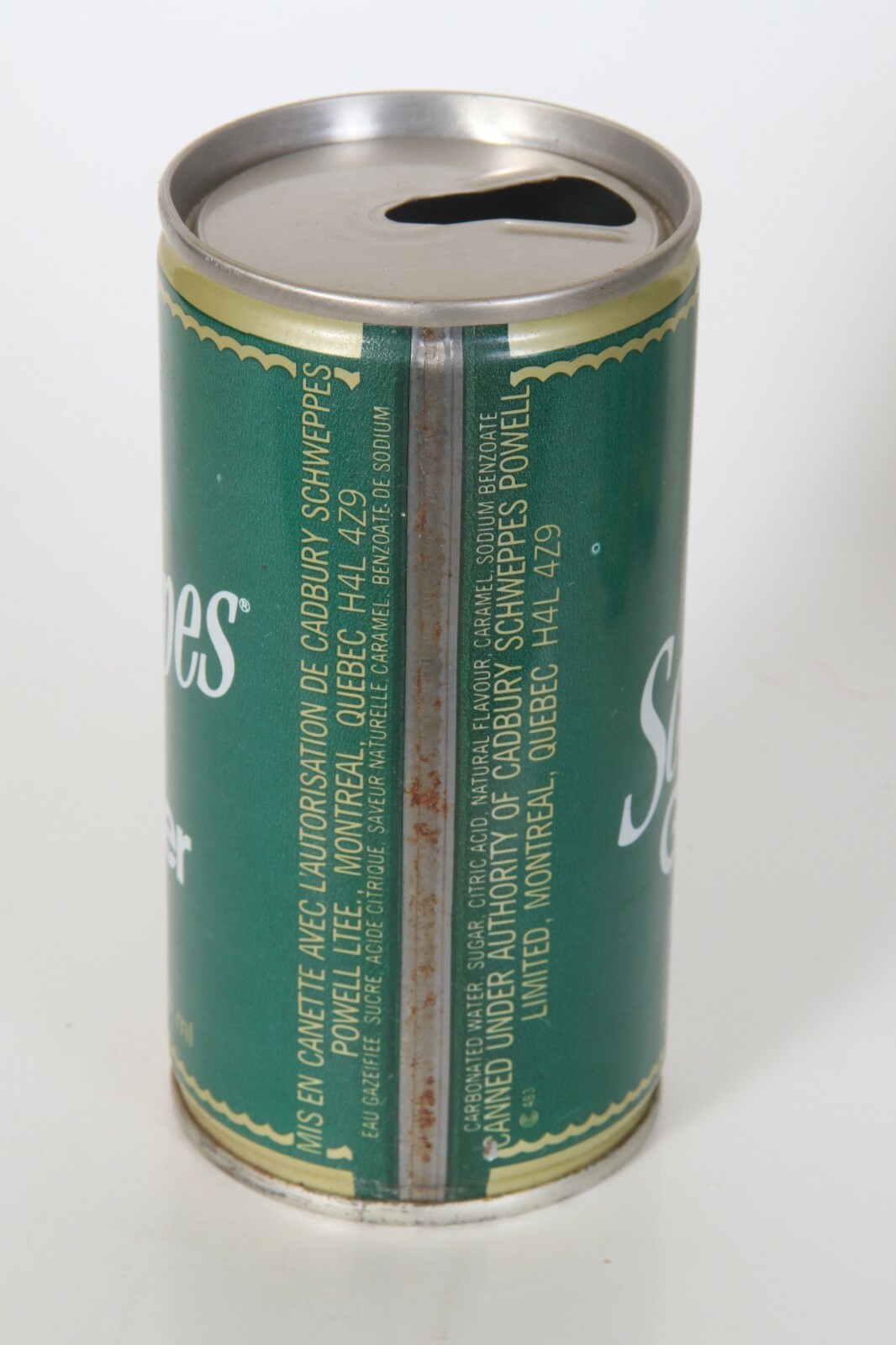 Schweppes Ginger Ale soda can - 10oz - 284ml