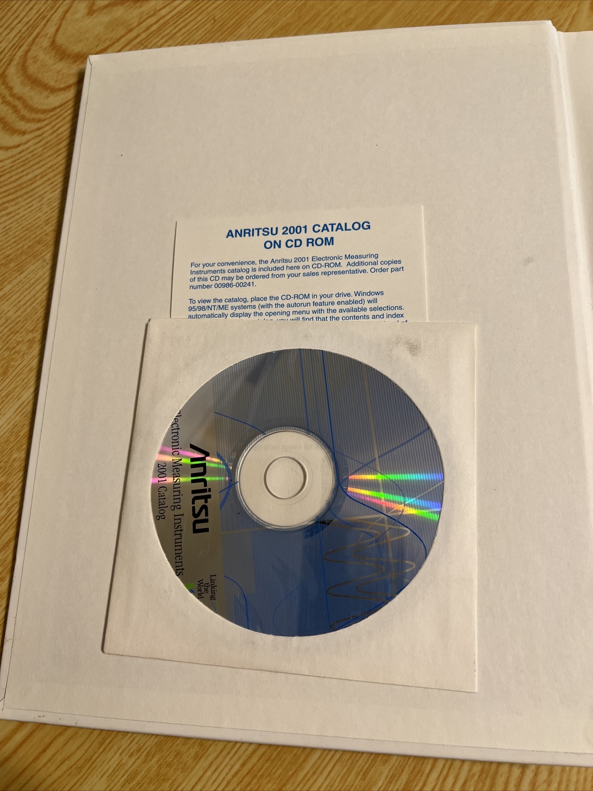 Anritsu Electronic Measuring Instruments Catalog 2001