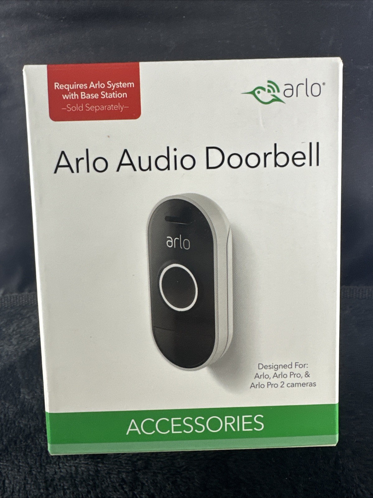 Arlo Audio Doorbell AAD1001- Wire-free Smart Doorbell for Arlo Home Security NEW