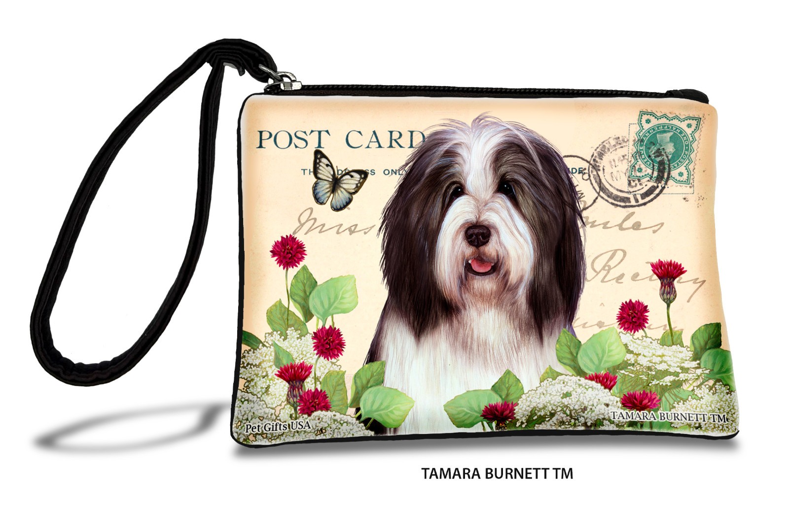 Bearded Collie Zippies Pet Pouch Coin Purse