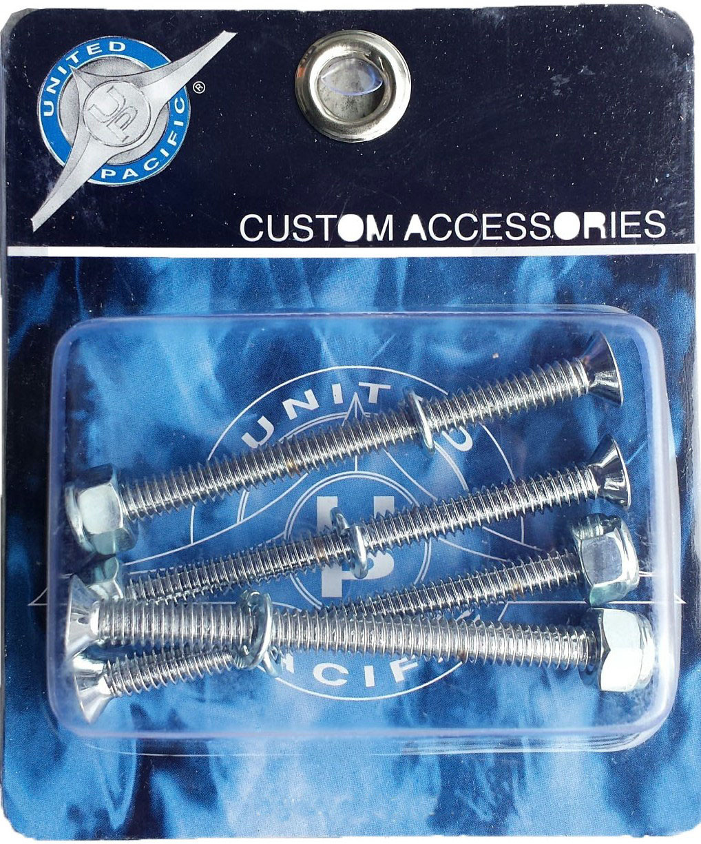 Chrome Screw & Bolt Set For Chrome Air Valve Lever - 3" Long  (Set 4)