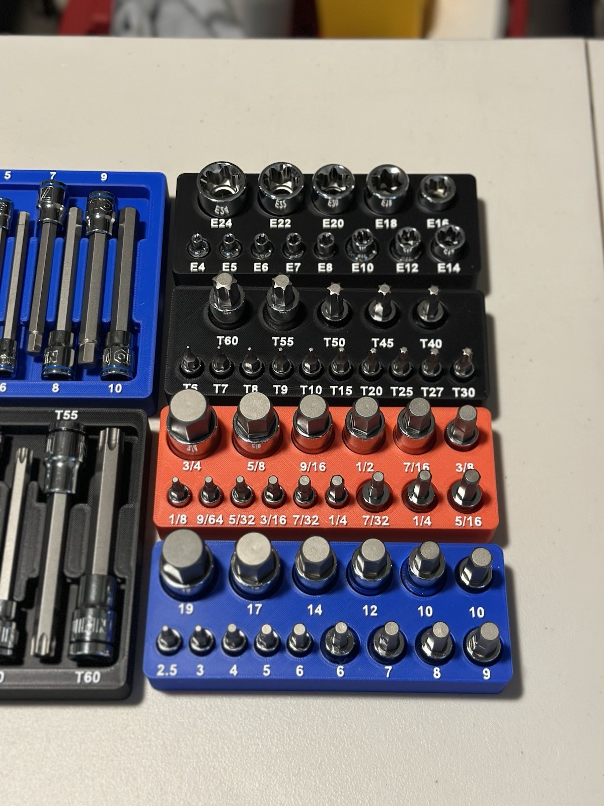 Quinn Master Bit Socket Organizer – Fits Harbor Freight 87pc Set #70347