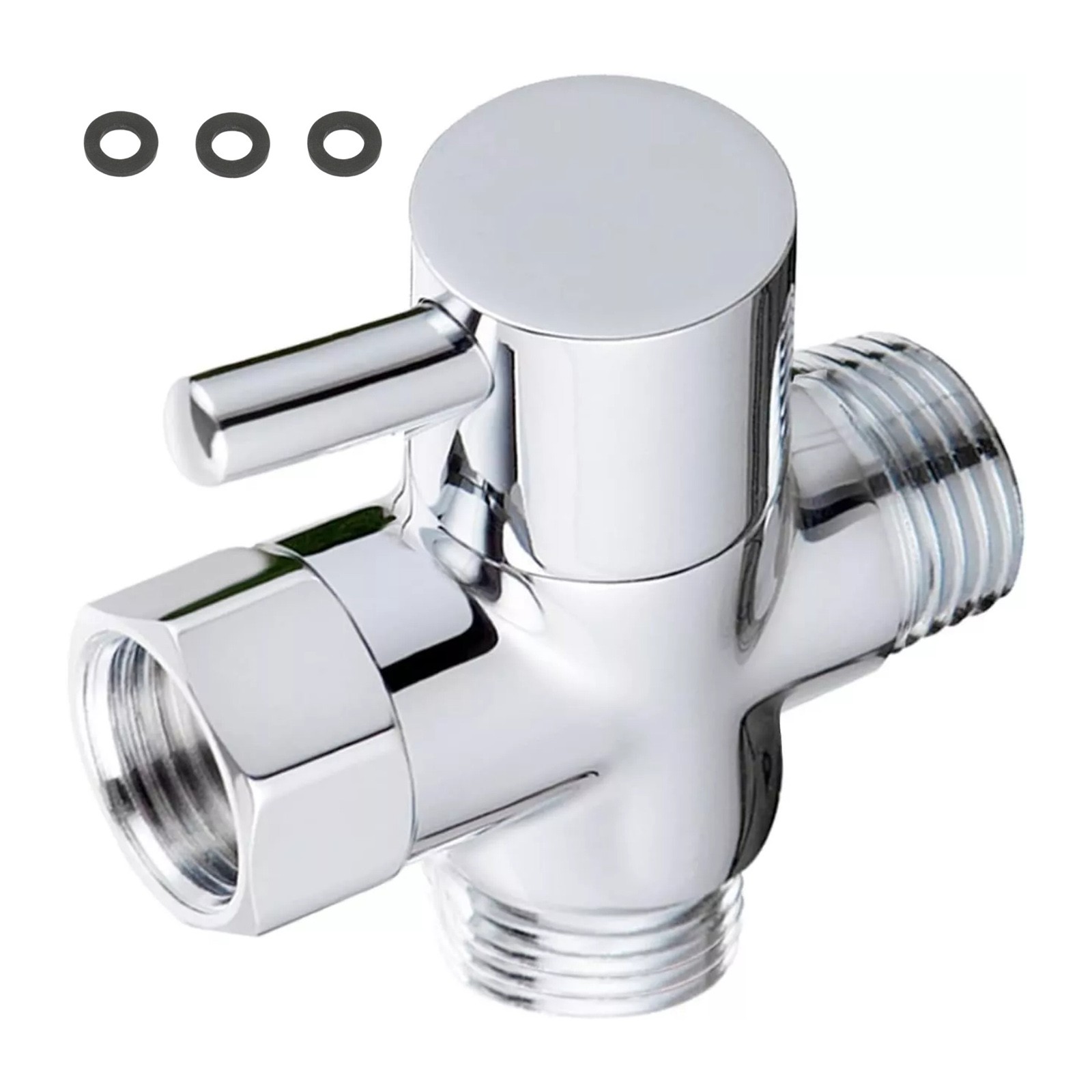 Brass Diverter Valve 1/2in Connection High Pressure Switching Handheld Fixed