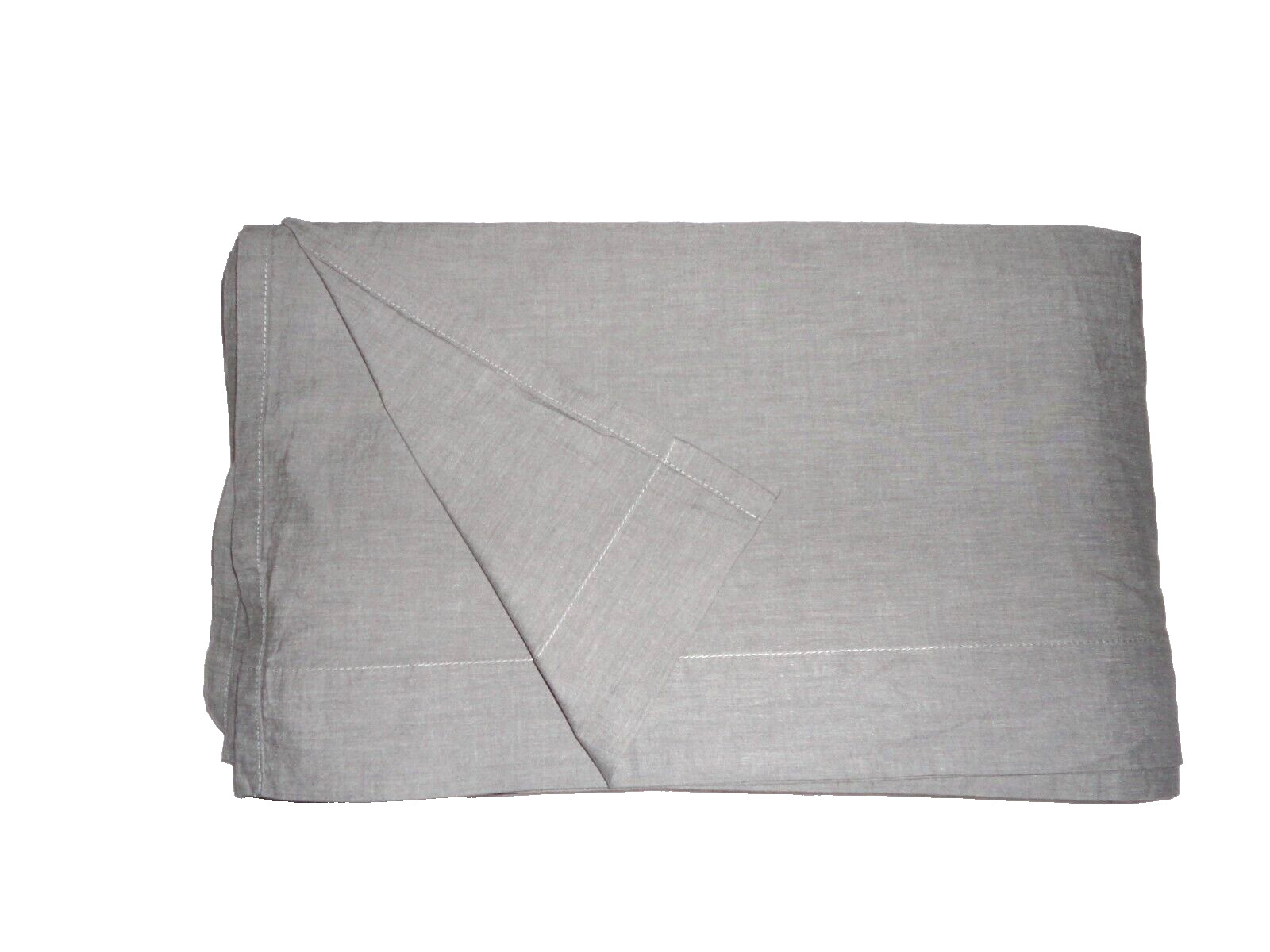 TARGET THRESHOLD CHAMBRAY MEDIUM GRAY DENIM CALIFORNIA KING FLAT SHEET 107X100