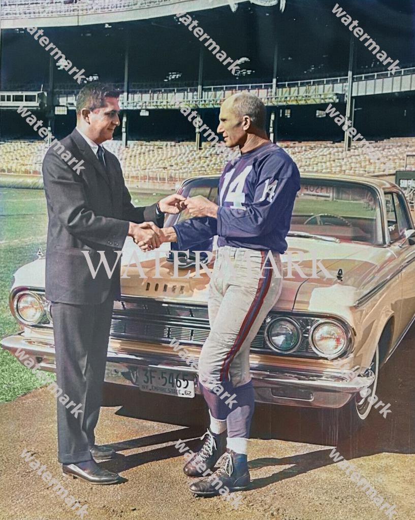 GQ363 Y.A. Tittle Dodge NY Giants 8x10 11x14 16x20Colorized Photo