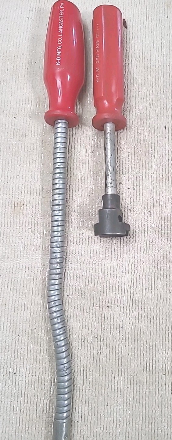 K-D Tools 285 Brake Shoe Retaining Spring Tool, 427 Flexible Tool USA MADE TOOLS