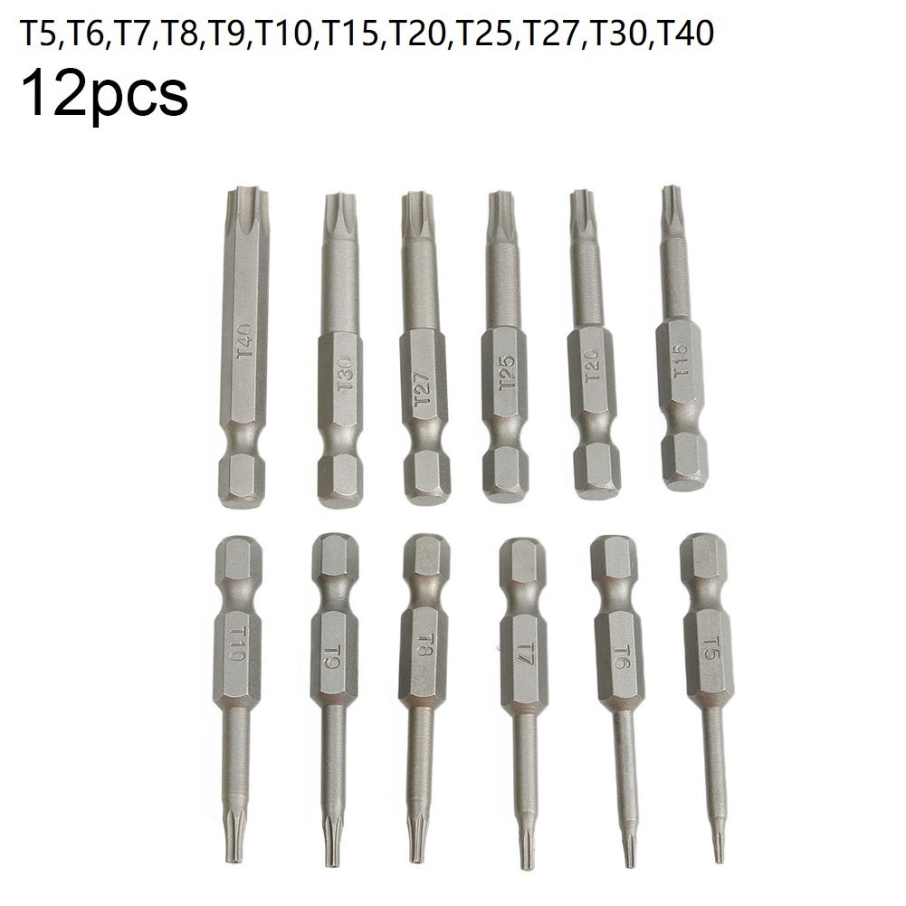 Efficient Tool Kit with Magnetic For Torx Bits Features All Essential Sizes