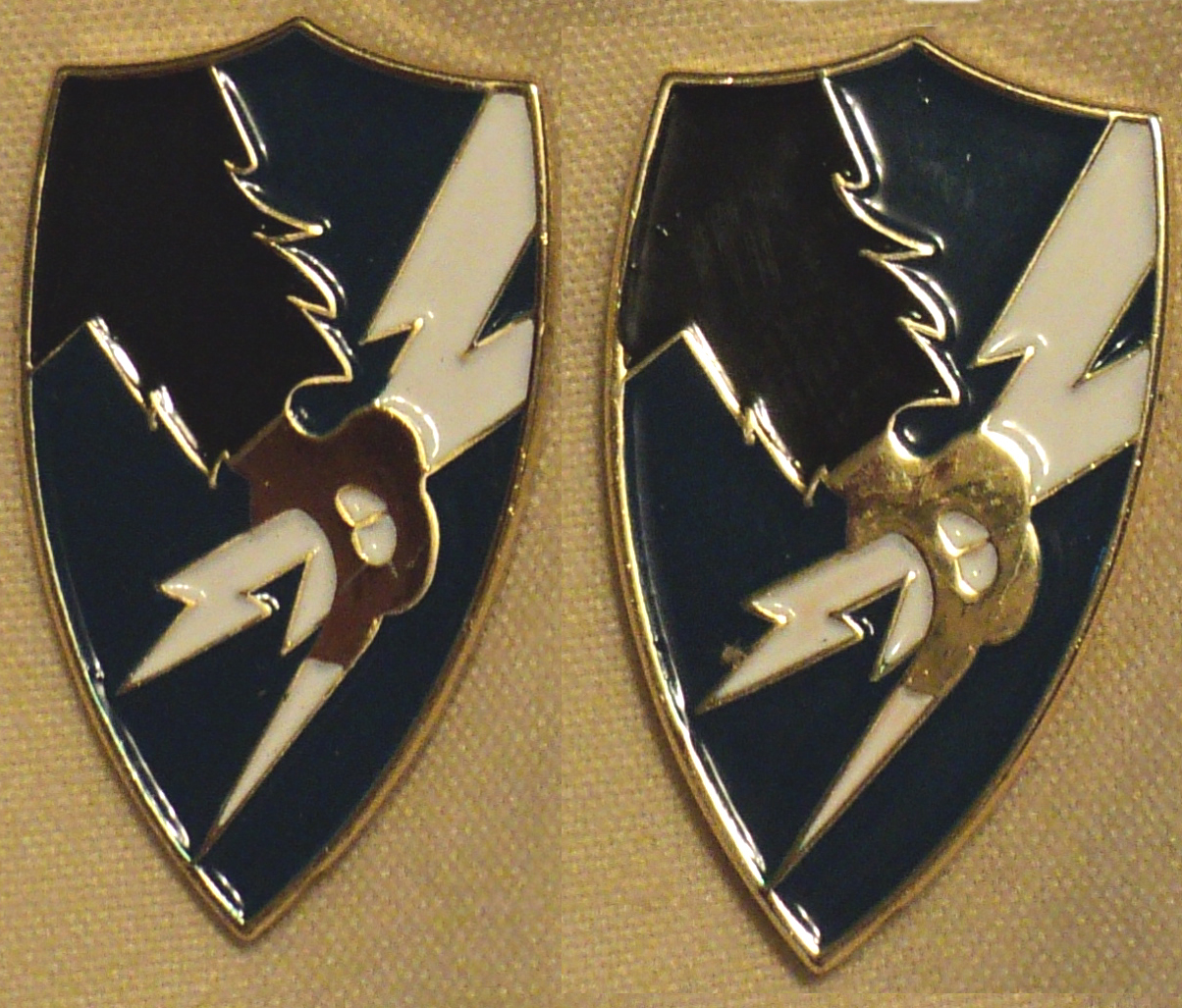 Army Security Agency - ASA Hat Pin PAIR!!! Old Crow & White Lightning LFCF USASA