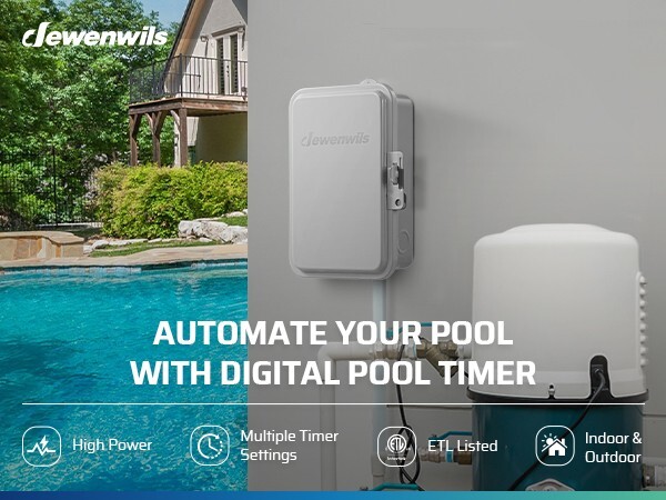 DEWENWILS Pool Pump Timer, Outdoor Smart WiFi Box On/Off Automatically