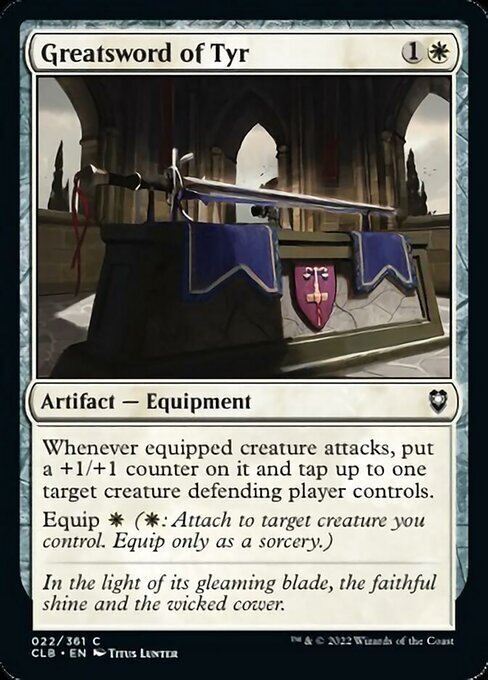 MTG Baldur's Gate C Greatsword of Tyr #022 PLAYSET 4x x4