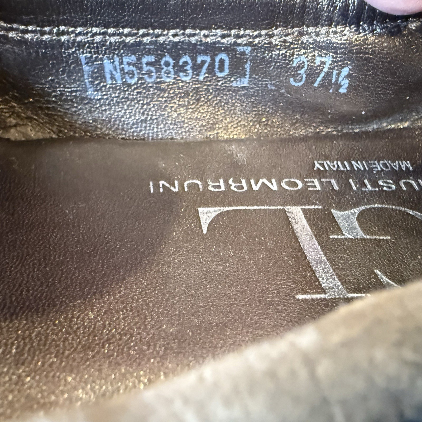 AGL Italy Taupe Leather w/ Relief Cap Toe Ballet Flats Women Sz 7.5 US VGUC