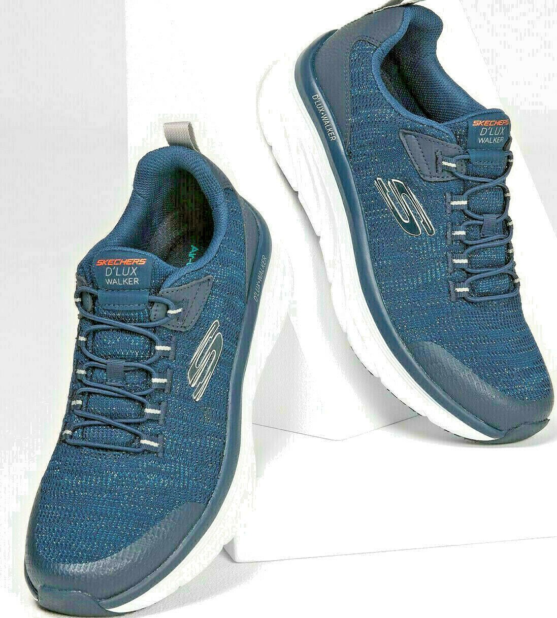 Authentic Skechers Dlux Walker / Mens / PENSIVE /SLIP ON'S / NAVY / Reg $90