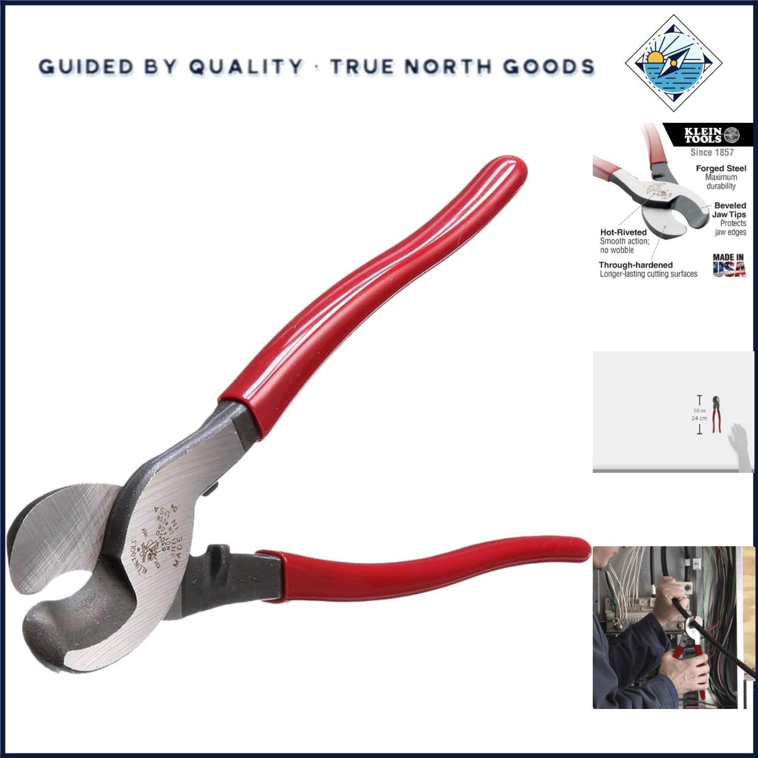 Through-Hardened Cable Cutter Designed for Long-Lasting Cutting Surfaces