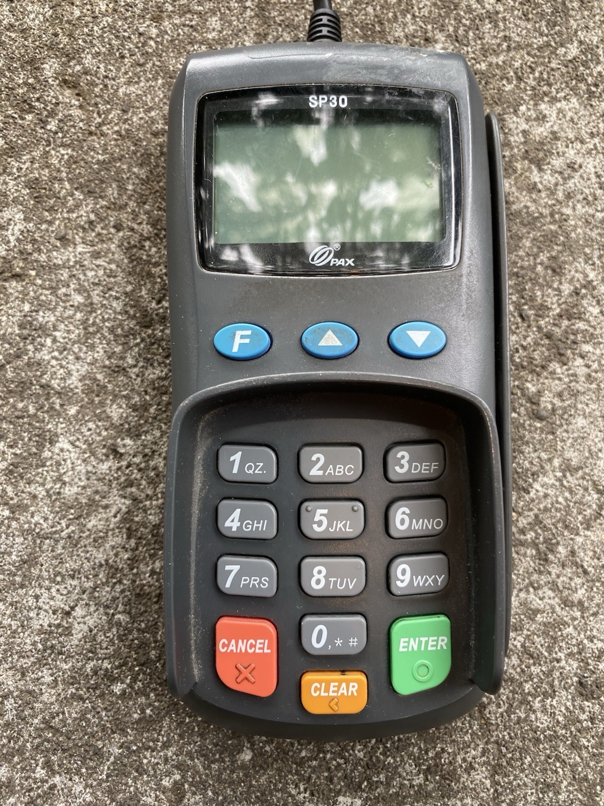 PAX SP30 Wired Credit Card Terminal Used