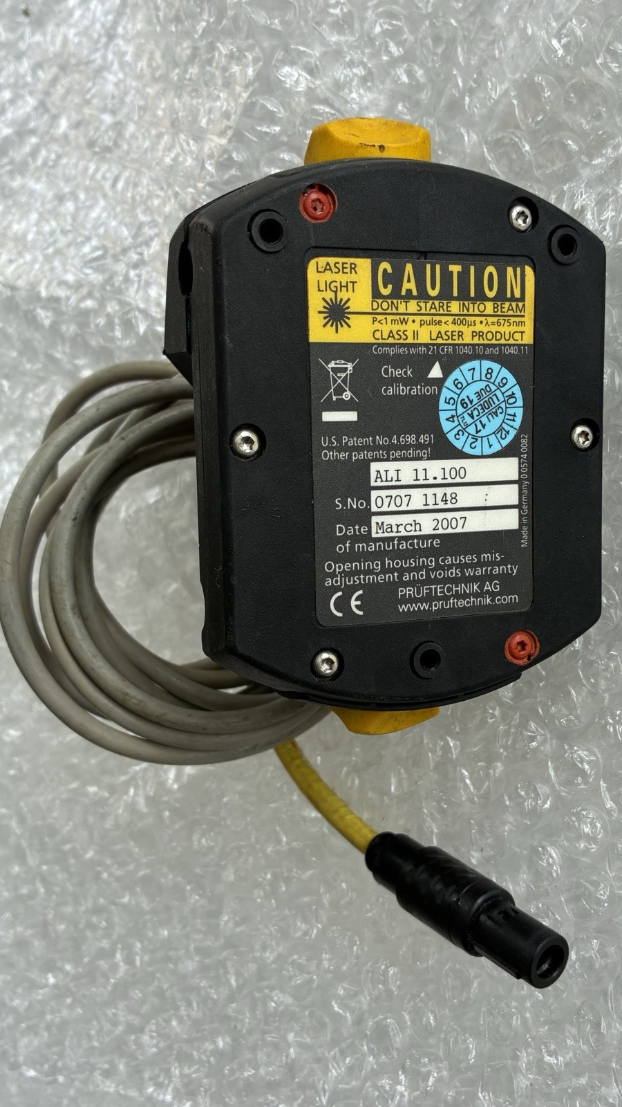 PRÜFTECHNIK ALI 11.100 Laser Sensor Head for Shaft Alignment System – Used