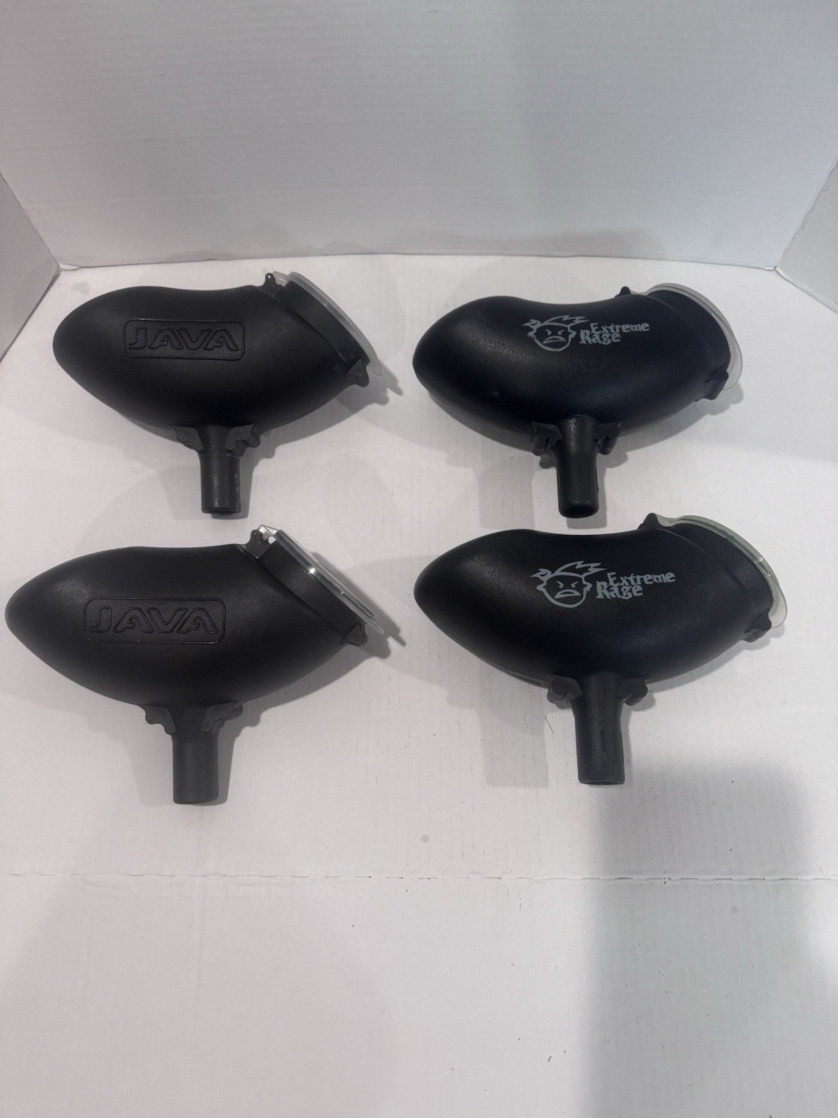 Gravity Feed Paintball Hopper Lot 200 Round Extreme Rage Java