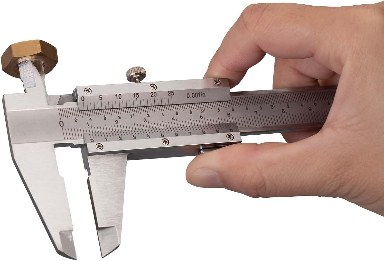 Vernier Caliper Measuring Tool 6", 0-6Inch/0-150Mm Manual Non Digital Calipers,