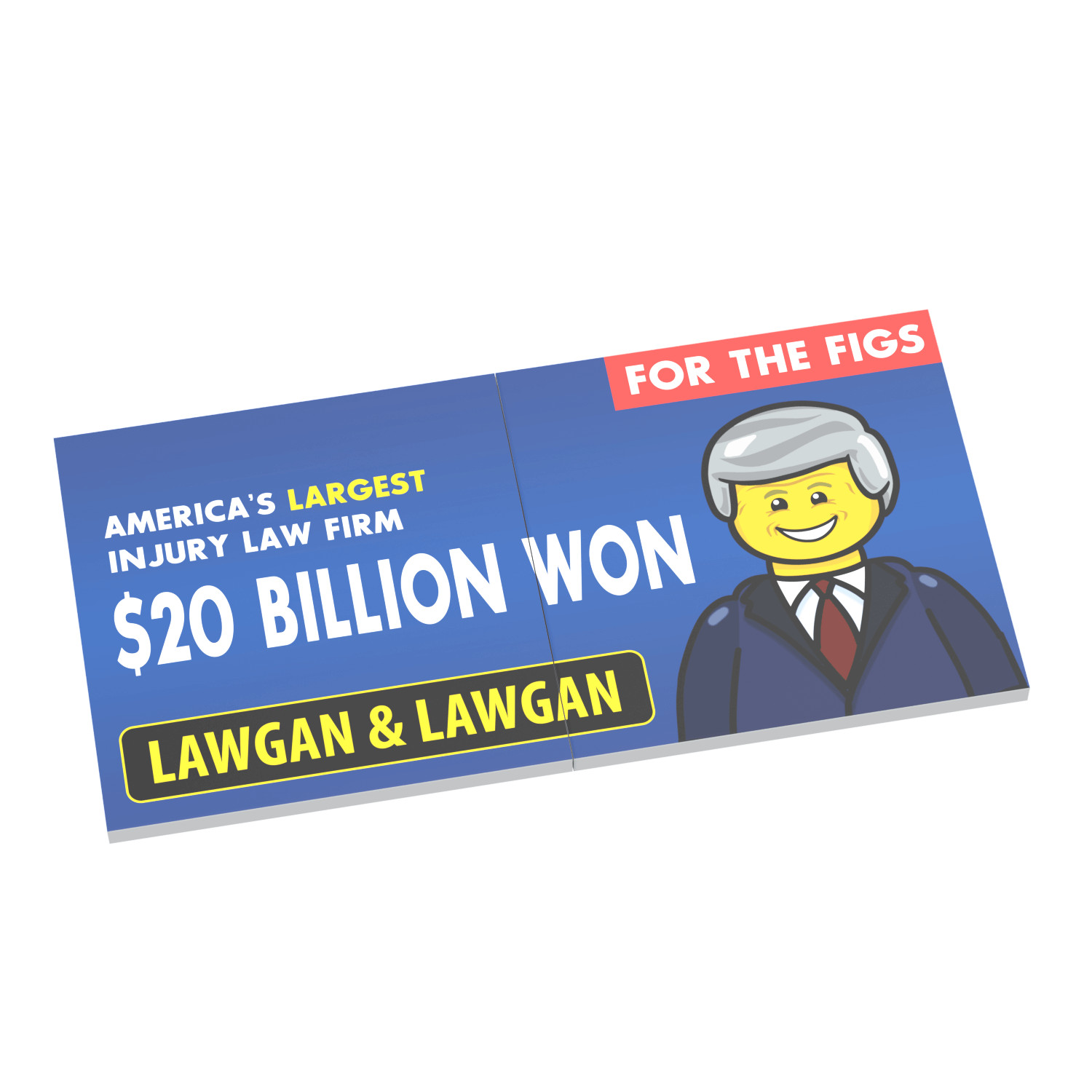 Injury Lawyer Billboard - Custom Printed - Brick City - 2x 6x6 Tile - Brick City