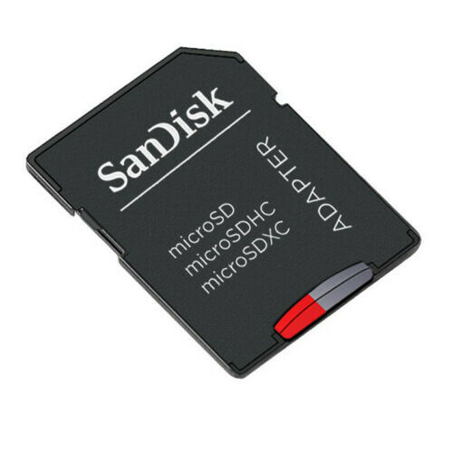 3x SanDisk Micro SD to SD Card Adapters + Hard Case – New