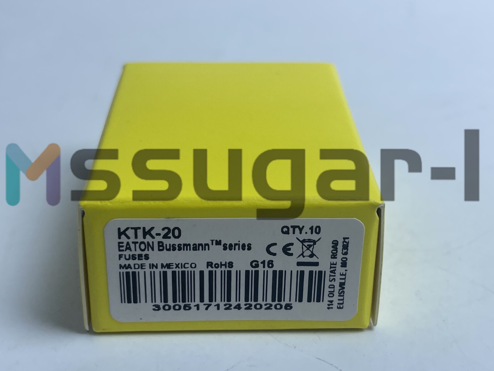 10 pcs KTK-20 Fuse 20A 600Vac，brand new with box，free shipping