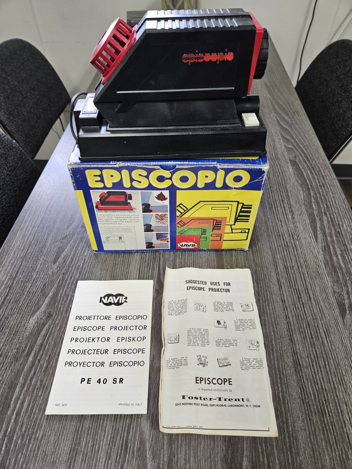 Vintage Wall Projector Navir Episcopio Art Projector Tested Works!