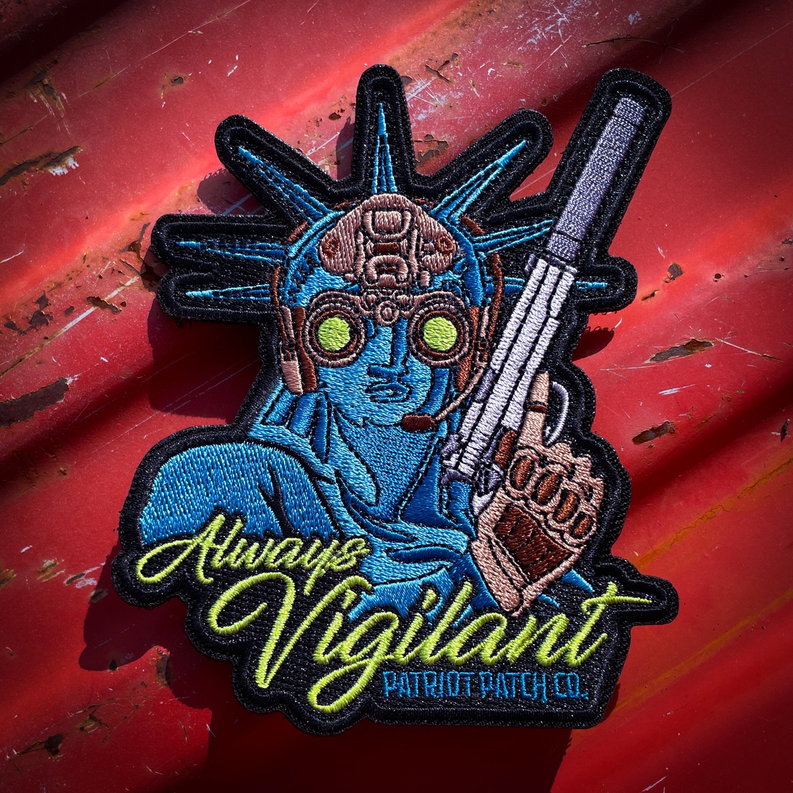Patriot Patch Co. - Always Vigilant Statue of Liberty Embroidered Patch