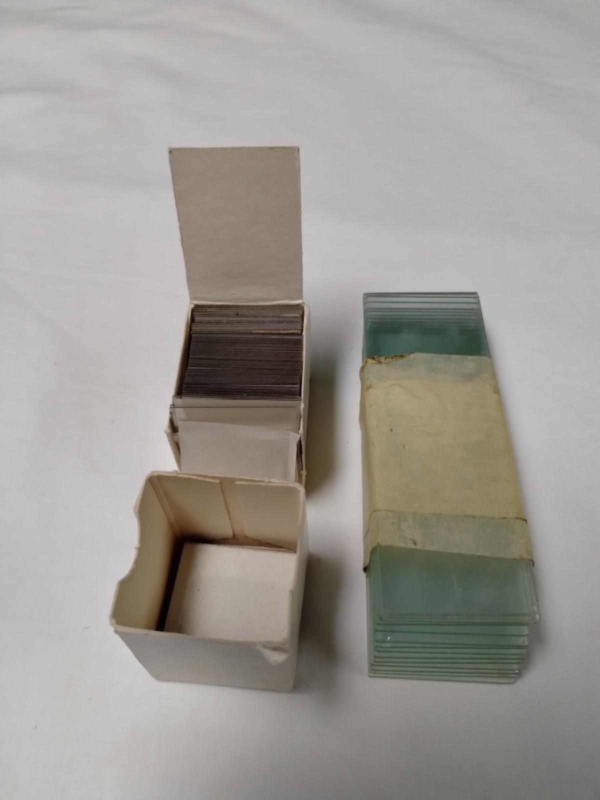 14 - Microscope Slides & 100 Plastic Cover Slips For A Science Lab or Hobbyists