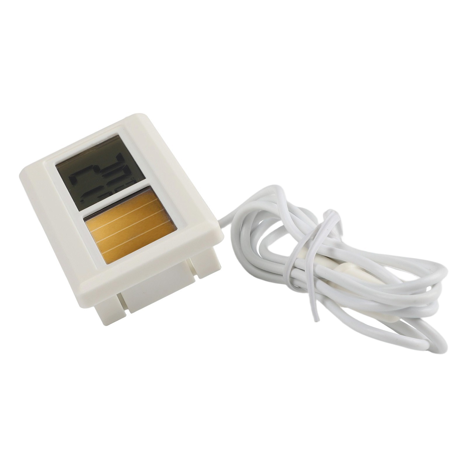 Portable Solar LCD Thermometer Sensor with Waterproof Design and Long Cable