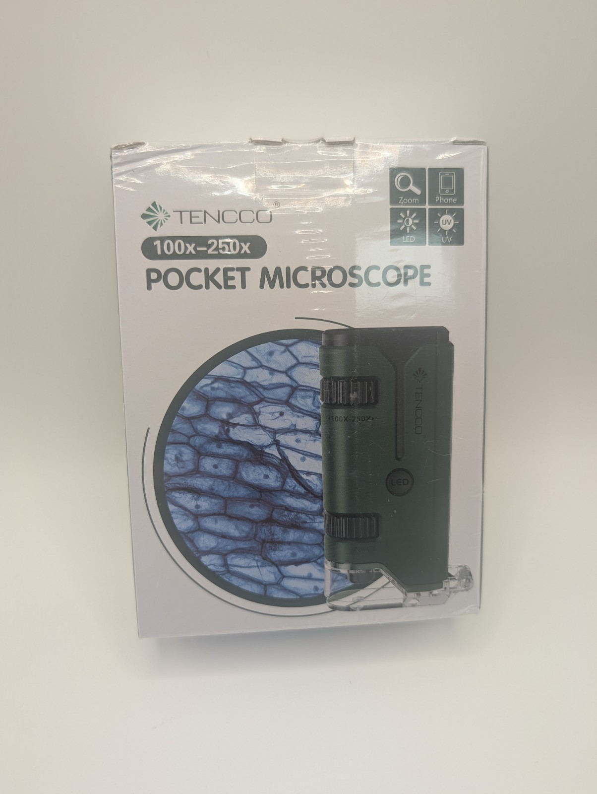 NEW SEALED Tencco Pocket Microscope 100x-250x