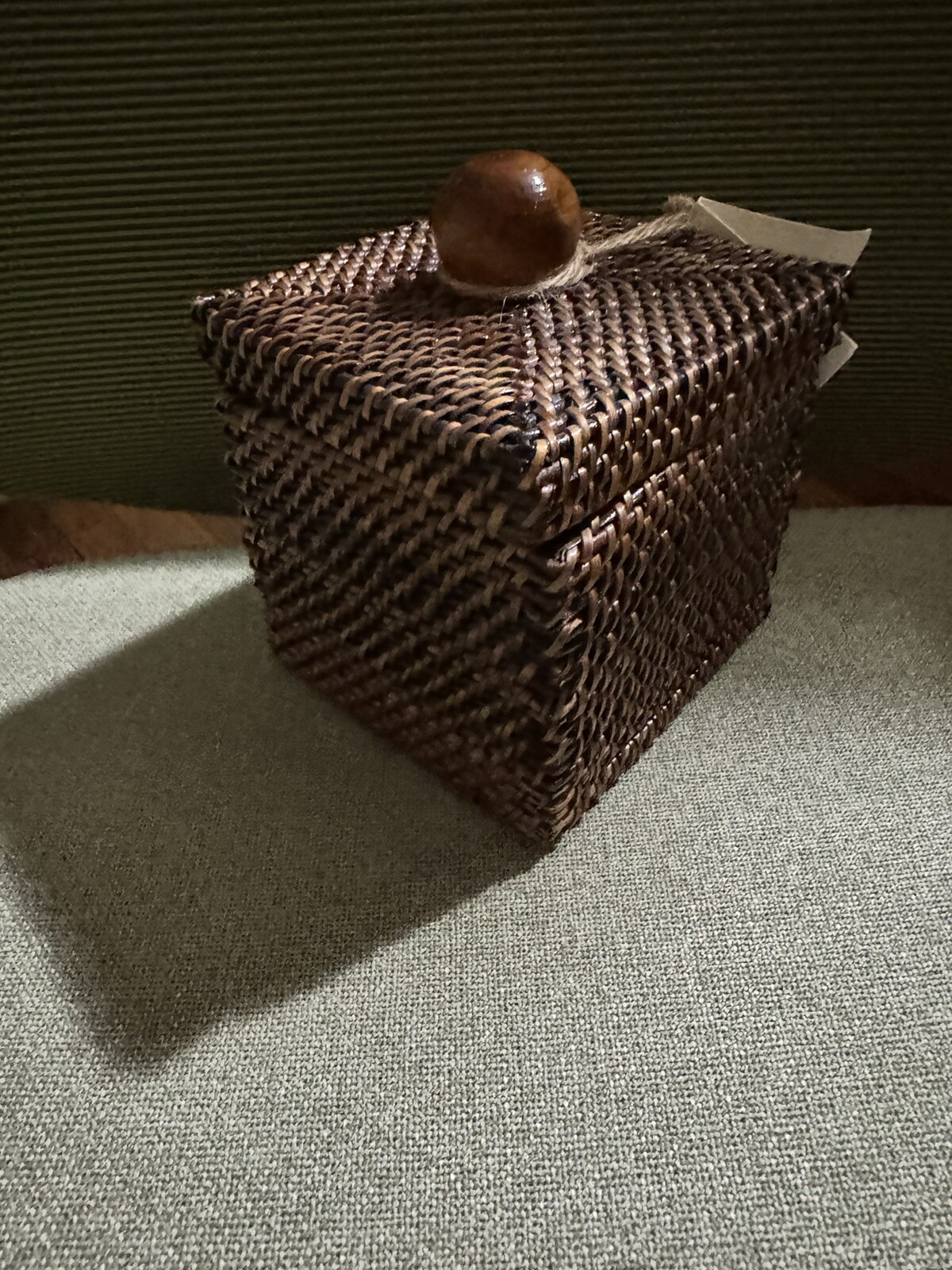 Calais Woven Lidded Box NWT