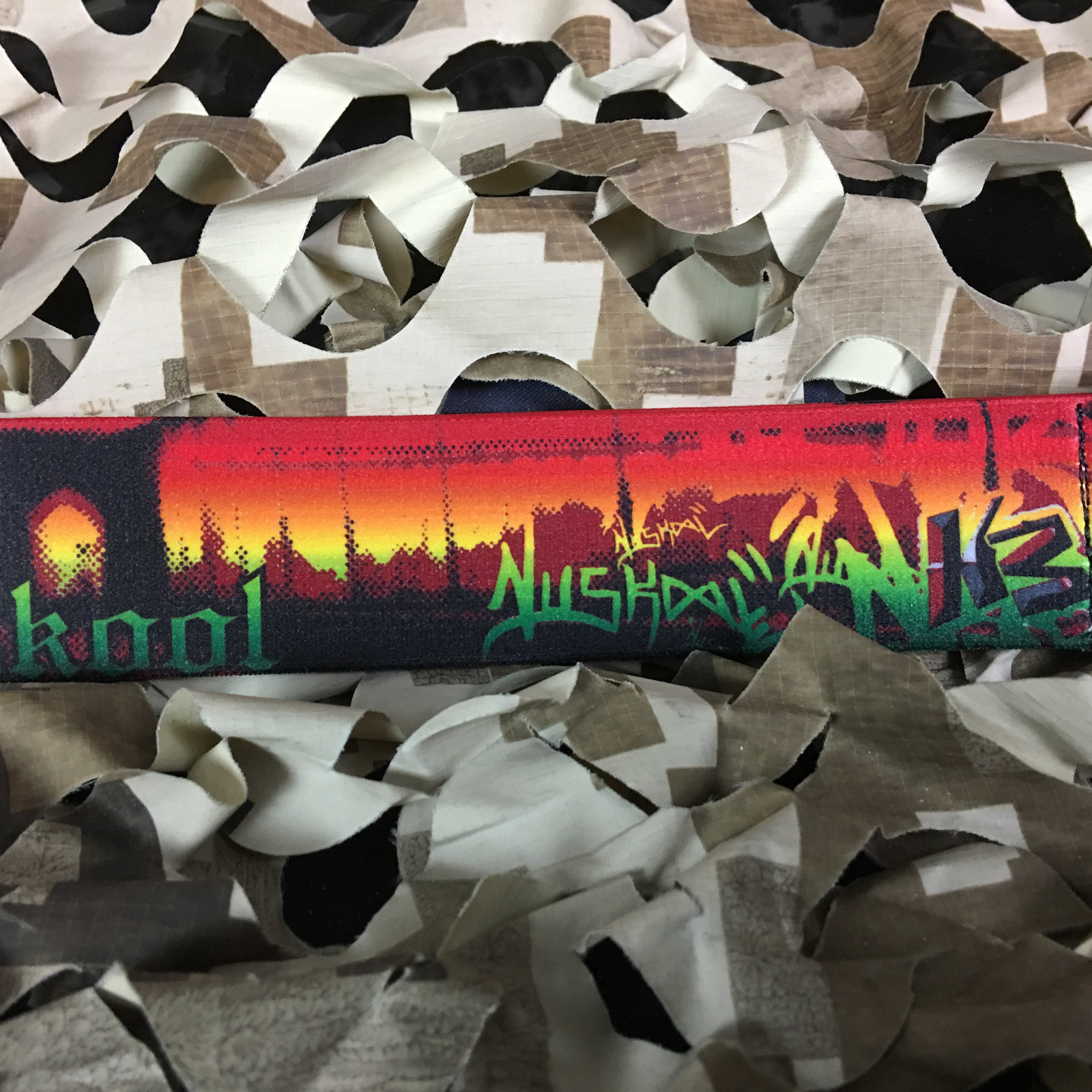 NEW KM Paintball Universal Mask Goggle Strap - 09 Rasta Brooklyn