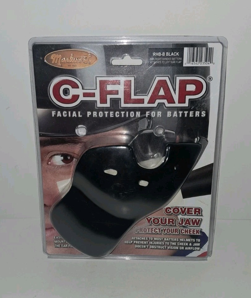 New! Markwort C-FLAP Black Jaw Cover Right Handed Batter RHB Baseball