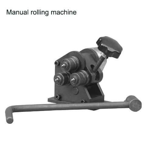 Manual Rolling Machine Three Roll Gear Bending Tools Hand-Cranking Pipe Bender