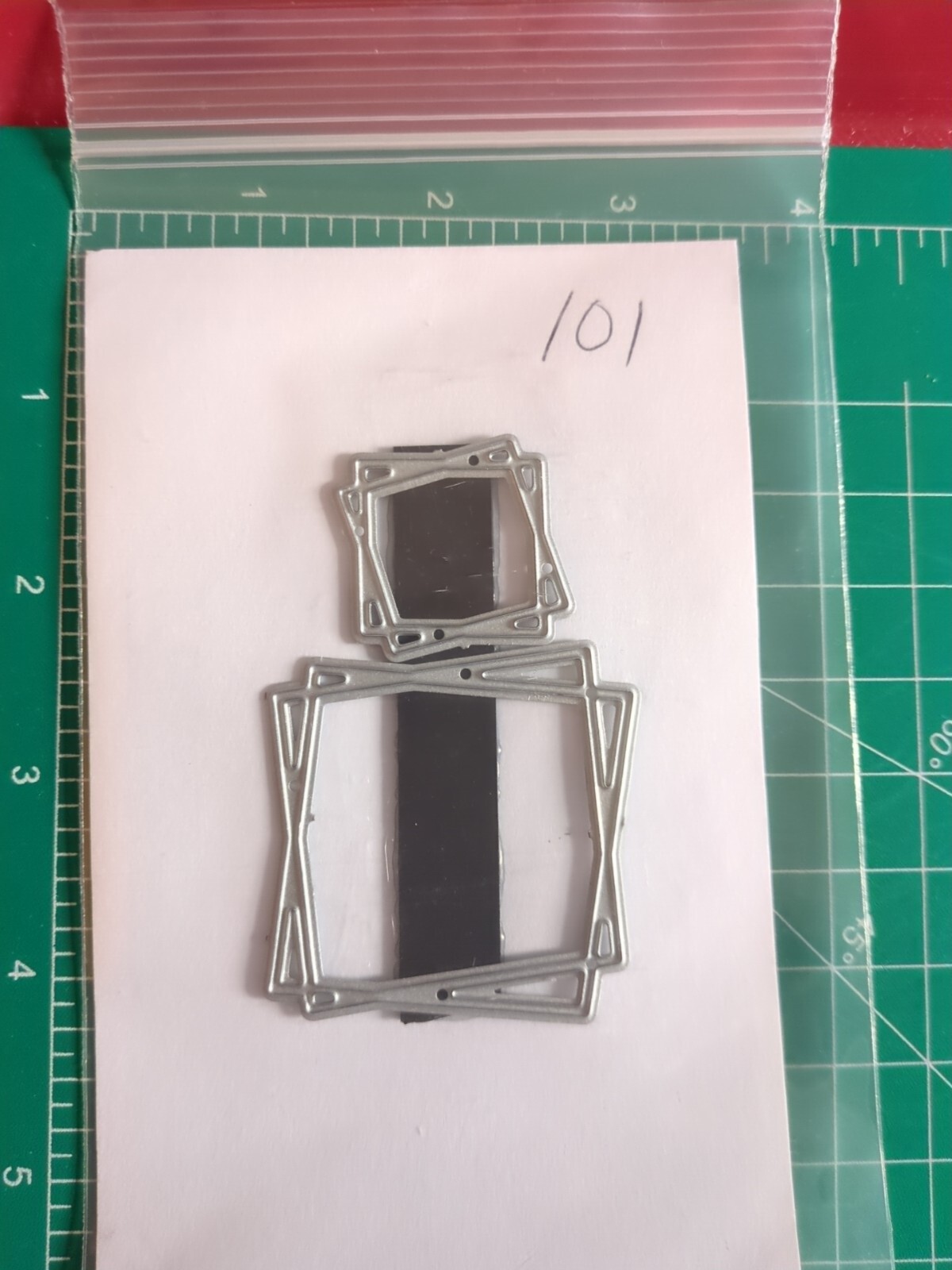 Used Thin Metal Die Cut Tool 4 Sizzix & Spellbinder 101 Picture Frame Square